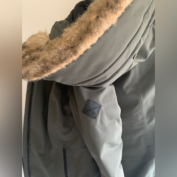 Eddie Bauer Superior Down Stadium Parka - Green, Small - Picture 4 of 5